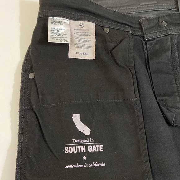 AG THE DYLAN MEN COATED BLACK JEANS. SIZE- 36/34 . - Picture 11 of 12